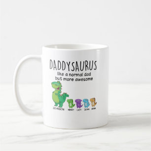 Grandpasaurus and Kids Personlig Shirt Kaffemugg