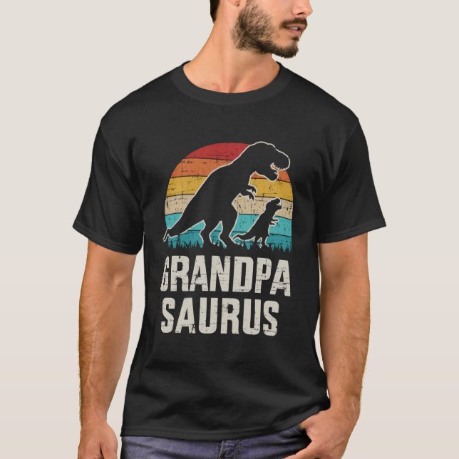 Grandpasaurus dosinosaur for Grandpa from Grand T Shirt (Framsida)