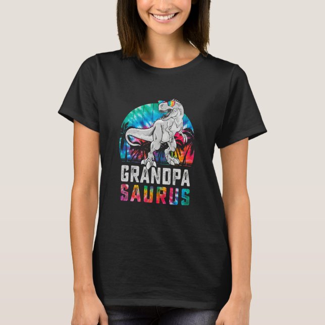 Grandpasaurus Rex Dinosaur Grandpa Saurus Family M T Shirt (Framsida)
