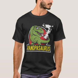 Grandpasaurus SmokingRe Dinosaur Farfar vänner T Shirt