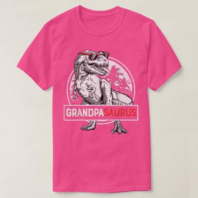 Grandpasaurus T Re Dinosaur Grandpa Saurus Family  T Shirt (Design framsida)