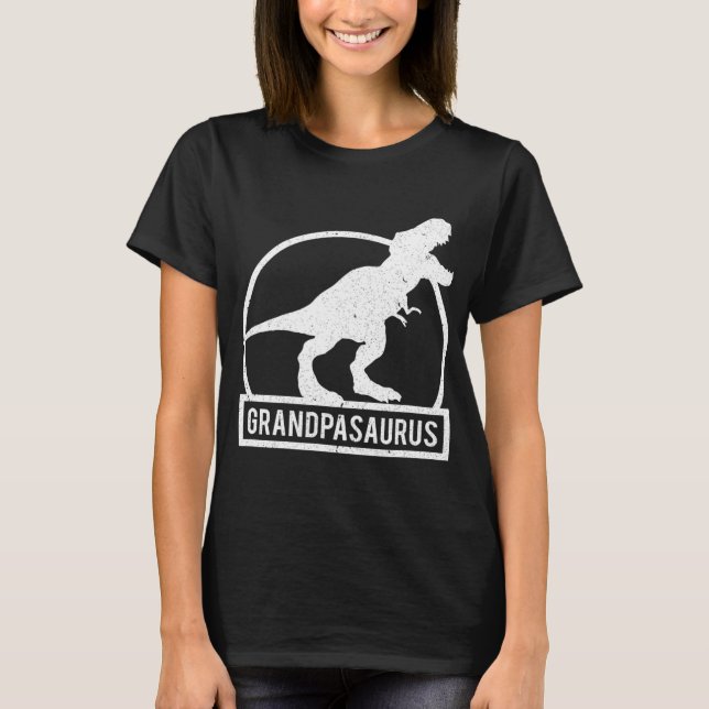 Grandpasaurus T Rex Dinosaur Funny Grandpa Christm Shirt (Framsida)