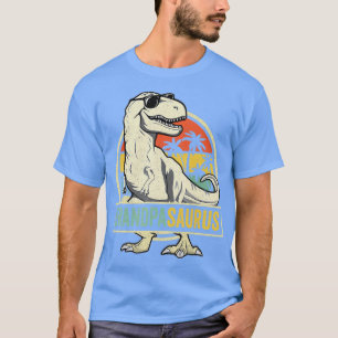 Grandpasaurus T Rex Dinosaur Grandpa Saurus Family Shirt