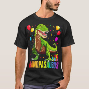 Grandpasaurus T Rex Dinosaur Grandpa Saurus Family Shirt