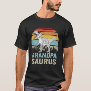 Grandpasaurus T Rex Dinosaur Grandpa Saurus Family Shirt