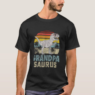 Grandpasaurus T Rex Dinosaur Grandpa Saurus T Shirt