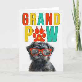 GrandPAW Affenpinscher GrandDOG Grandföräldrar Day Helgkort