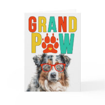 GrandPAW Australian shepherd Grandparent Day