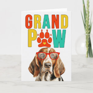 GrandPAW Basset Hound GrandDOG-morföräldrardagen Helgkort