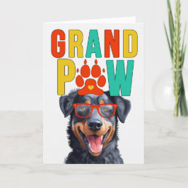 GrandPAW Beauceron GrandDOG Grandföräldrar Day Helgkort