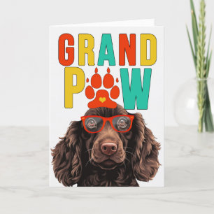 GrandPAW Boykin Spain GrandDOG Grandföräldrar Day Helgkort