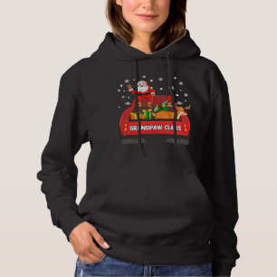Grandpaw Claus Red Lastbil Santa Reindeer Elf T Shirt