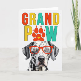 GrandPAW Dalmatian GrandDOG Grandföräldrar Day Helgkort