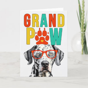 GrandPAW Dalmatian GrandDOG Grandföräldrar Day Helgkort