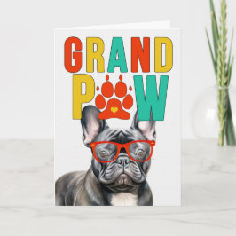 GrandPAW Frenchie GrandDOG Grandföräldrar Day Helgkort
