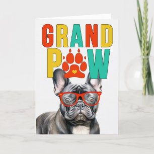 GrandPAW Frenchie GrandDOG Grandföräldrar Day Helgkort