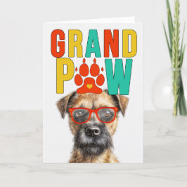 GrandPAW Gräns Terrier GrandDOG Grandföräldrar Day Helgkort
