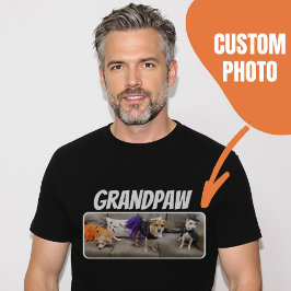 Grandpaw Hund Grandpa Anpassningsbar Photo T Shirt
