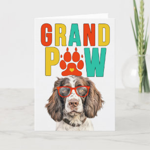 GrandPAW Springer GrandDOG Grandföräldrar Day Helgkort