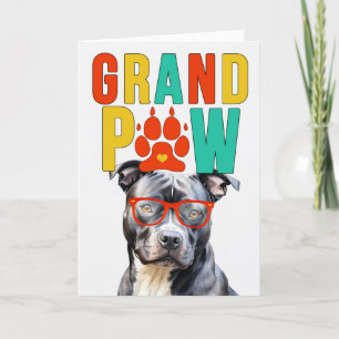 GrandPAW Stbudsdshire GrandDOG Grandföräldrar Day Helgkort