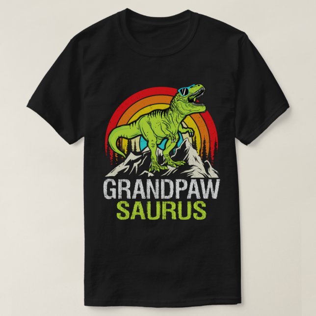 Grandpawsaurus Dinosaur Grandpa Saurus Fars dag T Shirt (Design framsida)