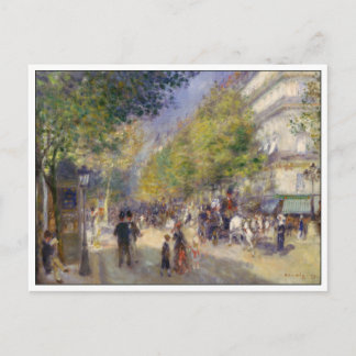 Grands Boulevards av Renoir Vykort