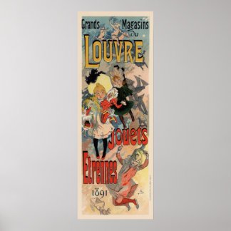 Grands Magasins du Louvre 1891 Poster