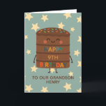 Grandson 9:e födelsedagen Cute Anpassningsbar Choc Kort<br><div class="desc">Fira din barnsons stora dag med det här vackra 9:e födelsedagskortet med en söt bild av chokladkakan,  färgstarka sprinkler och ett glatt "Grattis på födelsedagen"-meddelande. Det här kortet är perfekt för barn som har roligt,  fånig och söta design i kärlek. Anpassa det med namn för en hjärtslitande födelsedagskalas.</div>