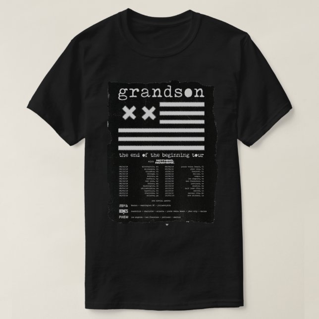 Grandson Band Tour Shirt Classic T-Shirt (Design framsida)