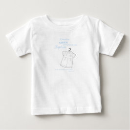 Grandson Baptism Kostym på Baby blue Personlig T Shirt