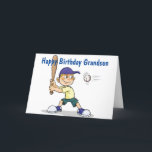 **GRANDSON** BATTER UPP/HA GRATTIS PÅ FÖDELSEDAGEN KORT<br><div class="desc">OM DIN GRANDSON SPELAR ELLER BARA LIKAR BASEBALL ÄR JAG SÄKER PÅ ATT HAN KOMMER ATT FÅ DET HÄR KORTET FÖR HANS SPECIELLA DAG OCH TACK SÅ mycket för att han stannade vid en av mina åtta butiker. Njut medan han är ung:)</div>