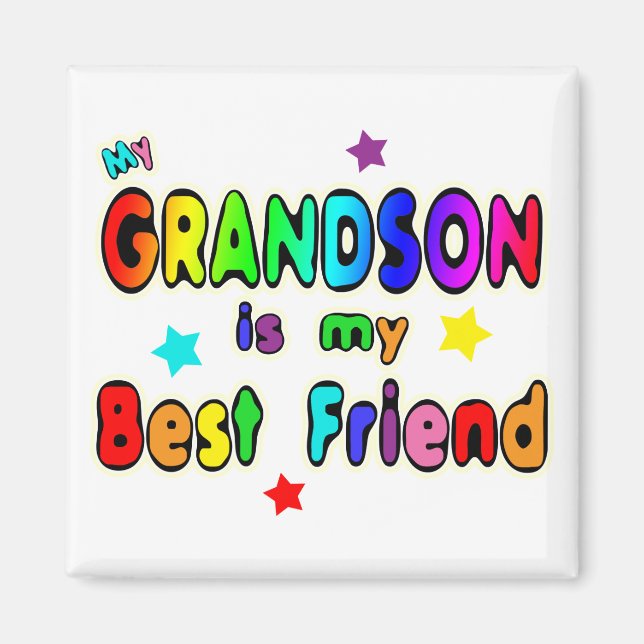 Grandson Best Friend Magnet (Framsidan)