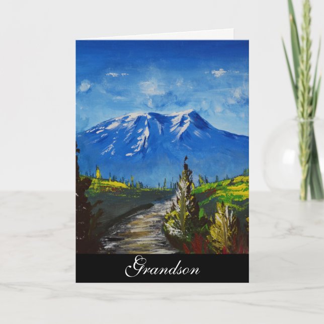 Grandson Birthday Card Kort (Framsida)