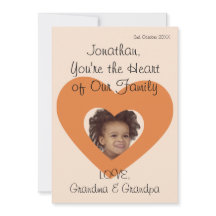 Grandson Birthday Hälsning Rustic Simple Photo