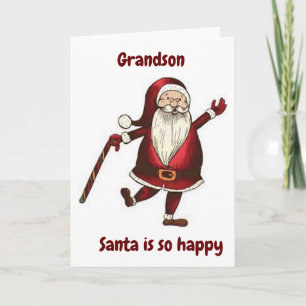 **GRANDSON** DANCING SANTA BARA FÖR DIG KORT