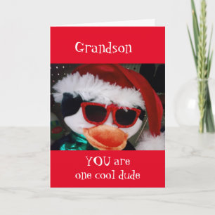 **GRANDSON** DU ÄR EN COOLA DUDE CHRISTMAS-KORT KORT