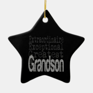 Grandson Extraordinaire Julgransprydnad Keramik