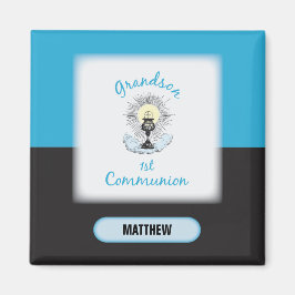Grandson First Communion, Blue Kopp Magnet