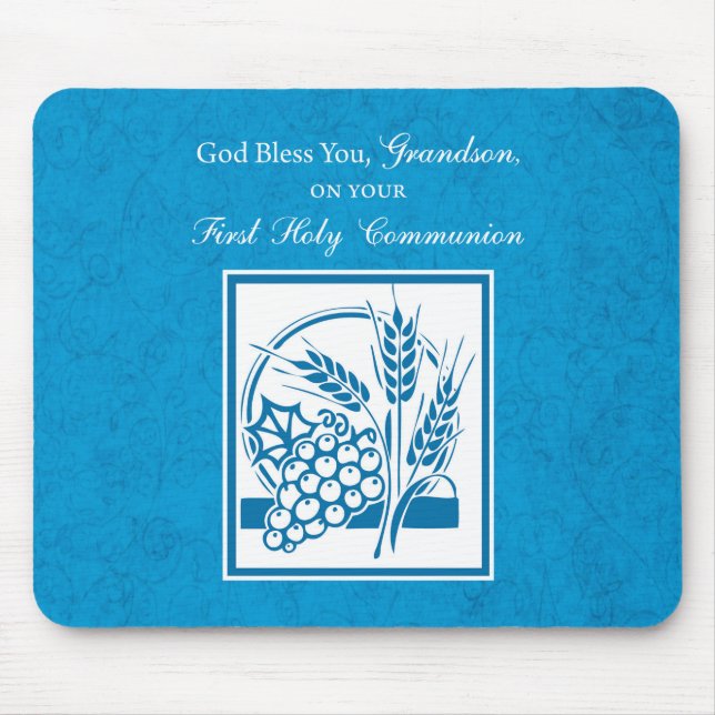 Grandson First Communion Blue, Wheat, Graps Musmatta (Framsidan)