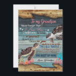 Grandson Gift| Brev till min morfar från farfar Inbjudningar<br><div class="desc">Grandson Gift| Till min morson glömmer aldrig att jag Kärlek dig Kärlek från farfar</div>