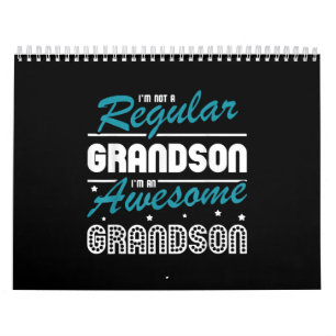 Grandson Gift Im Ej en vanlig morson Kalender