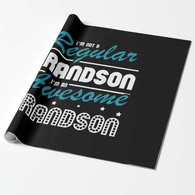 Grandson Gift | Im Ej en vanlig morson Presentpapper (Utrullad)