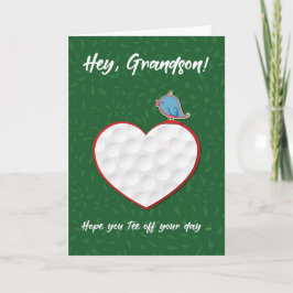 Grandson Golf Sports Heart Valentine Pretton Kort