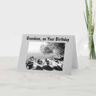 **GRANDSON** GÖR DET SOM GÖR DIG "LYCKLIG" BIRTHDA KORT