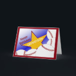 Grandson - Grattis på födelsedagen Baseball Loving Kort<br><div class="desc">Roligt kort för att önska din basebollälskande sonson en grattis på födelsedagen. Lägg till en bild av din barnson med att du bejublar hans favoritlag på insidan av kortet för en speciell beröring i extra.</div>