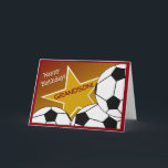 Grandson - Grattis på födelsedagen Soccer Loving G Kort<br><div class="desc">Roligt kort för att önska din fotboll älskande sonson en grattis på födelsedagen. Lägg till en bild av din barnson med sitt favoritfotbollslag på insidan av kortet för en speciell beröring i extra.</div>