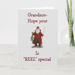 GRANDSON HOPP DIN CHRISTMAS ÄR *REEL* SPECIELLARE HELGKORT