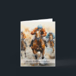 Grandson Horse Tävla Birthday Kort<br><div class="desc">Ta fram ett kort för hälsning av hästar,  perfekt för alla tävlor och sportfantaster på hästen,  gör ett underbart intryck med den här kortdesignen i dag.</div>