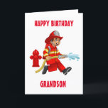 GRANDSON & MY FAVORITE FIREMAN ON BIRTHDAY KORT<br><div class="desc">TACK FÖR ATT VI STOPPADE AV ETT AV MINA ÅTTA STOPPAR!!!!!!</div>