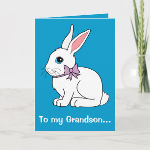 Grandson Påskhare Helgkort